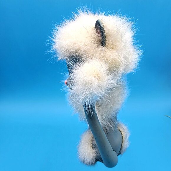 Blue Siamese Cat Kamar Mimi 1969 Vintage Fuzzy Hair Rubber Toy Japan Big Eye - Picture 7 of 10